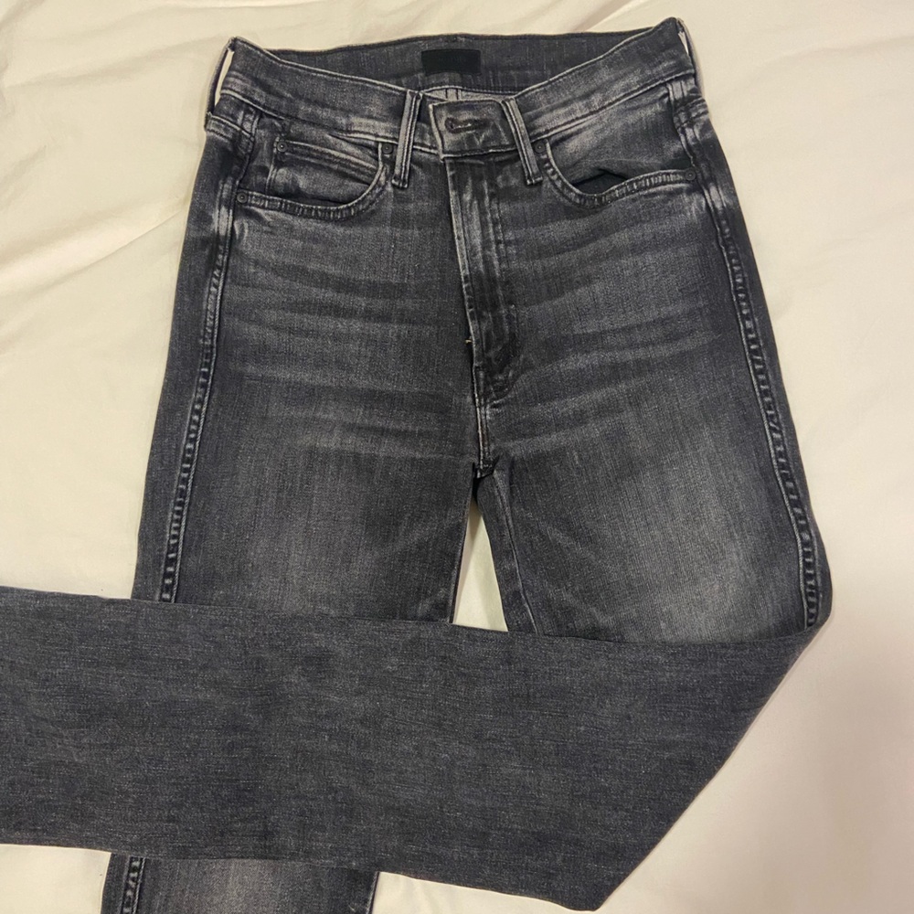 MOTHER Charcoal Denim Pants